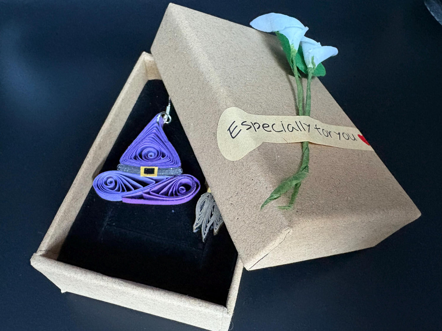 Lost and Found :) -  Witch Hat & Broom - Purple
