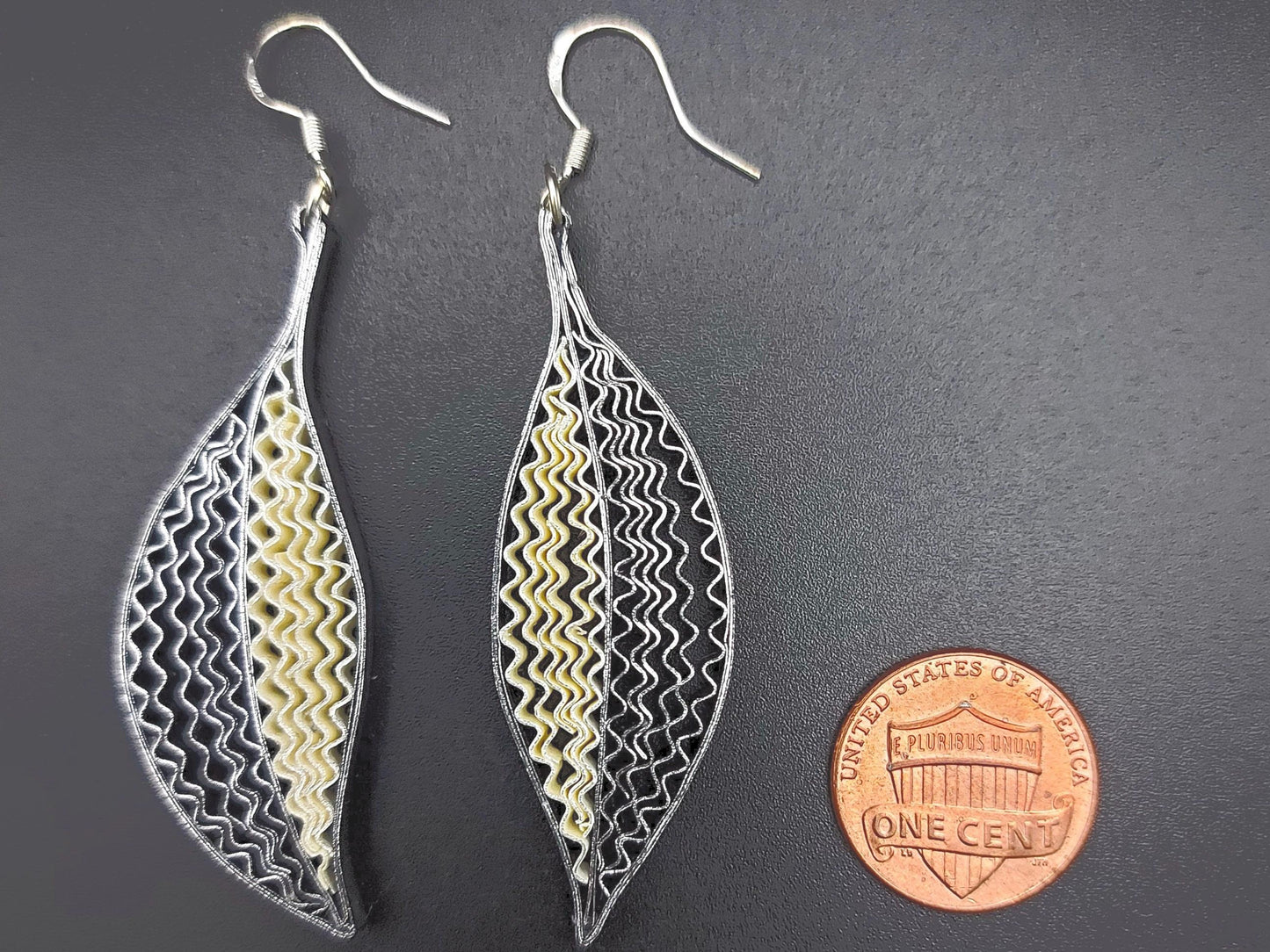 Bright Leaves - Paper Quilling Earrings-  Quilling Jewelry- Handmade Earrings- Silver Plated Earring Hooks- Unique Gift