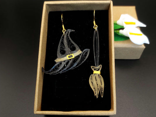 Lost and Found :) - Witch Hat & Broom - Brown